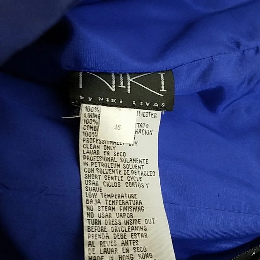 Niki Livas Cobalt Blue Gown 16